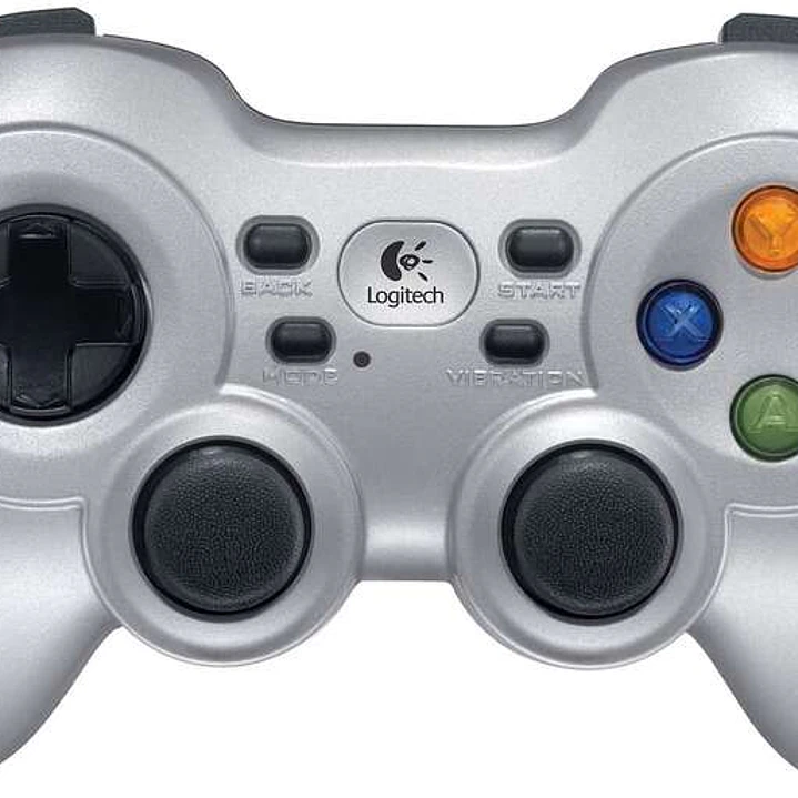 Logitech F710 Mando/Gamepad Inalambrico USB - Para PC - 12 Botones - Color Plata/Negro 1