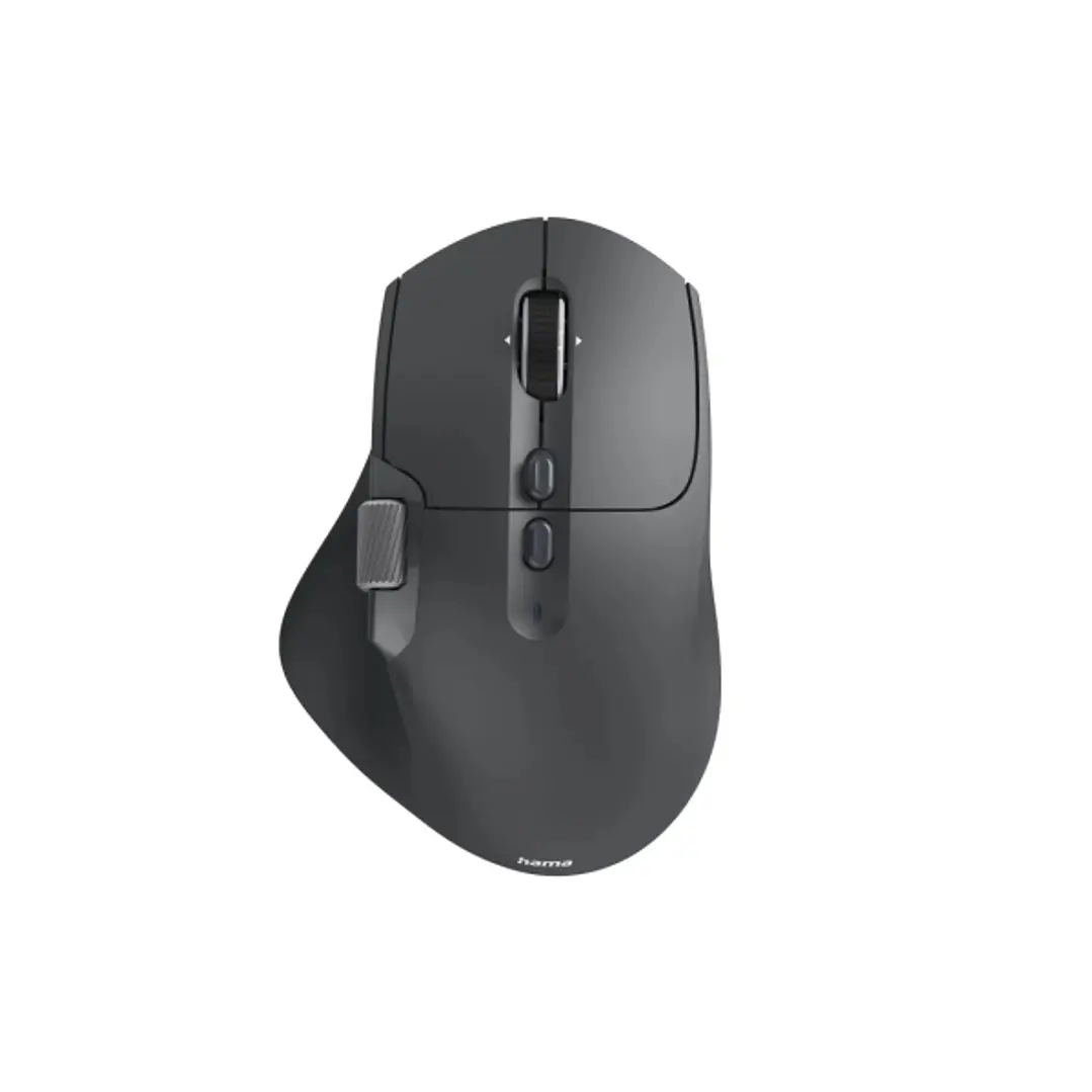 Hama WM-900 Raton Optico Inalambrico para Diestros 3200dpi - Bluetooth - Ergonomico - Silencioso - 10 Botones - Rango 10m - Recargable - Bateria de Li 1