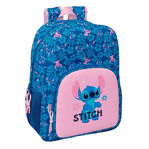 Safta Stitch Lio Mochila - Adaptable a Carro - Bolsillo Frontal - Portabotellas - Cremallera con Doble Tirador - Asa de Mano - Hombreras y Espalda Aco