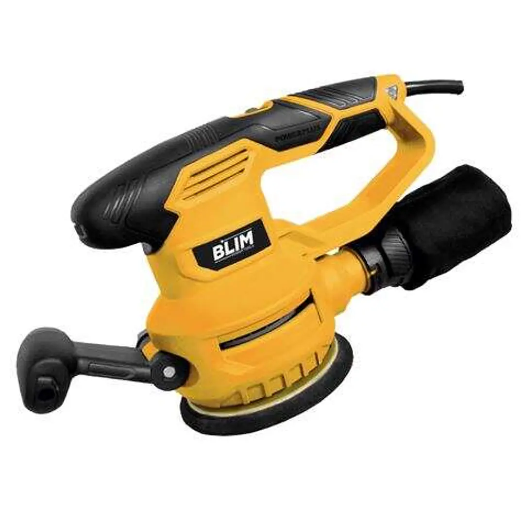 Blim Lijadora Rotorbital 125-150mm - Potencia 450W - Velocidad Variable 6000-12000rpm - Sistema de Extraccion y Reociga - Empuñadura Engomada - Color  1