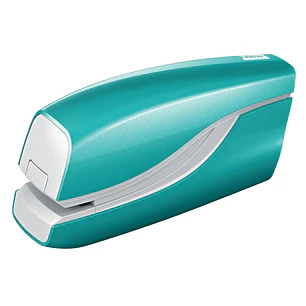Petrus WOW E-310 Contactless Grapadora Electrica - Hasta 10 Hojas - Grapado Cerrado - Utiliza Grapas Petrus Nº10 - Color Turquesa Metalizado