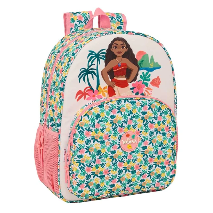 Safta Vaiana Mochila Adaptable a Carro - Bolsillos Laterales - Doble Tirador - Ergonomia Acolchada - Bolsillo Frontal - Asa Superior - 330x140x420mm - 1