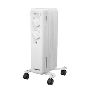 Blaupunkt Radiador de Aceite - Potencia 1000W - Termostato Regulable - Ruedas - Asa de Transporte - Indicador Luminoso - Color Blanco