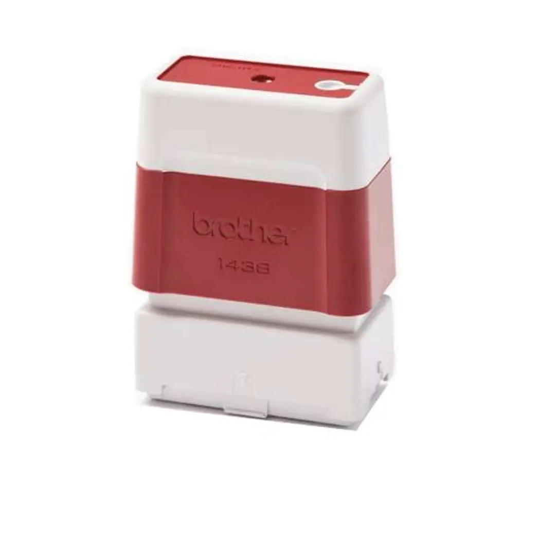Brother PR1438R6P Pack de 6 Monturas de Sellos Originales - 14x38mm - Color Rojo 1