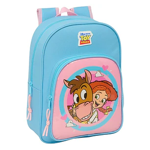 Safta Jessie Mochila Infantil - Adaptable a Carro - Portabotellas - Hombreras Ergonomicas - Bolsillo Frontal - 10L - 260x110x340mm - Color Azul Claro