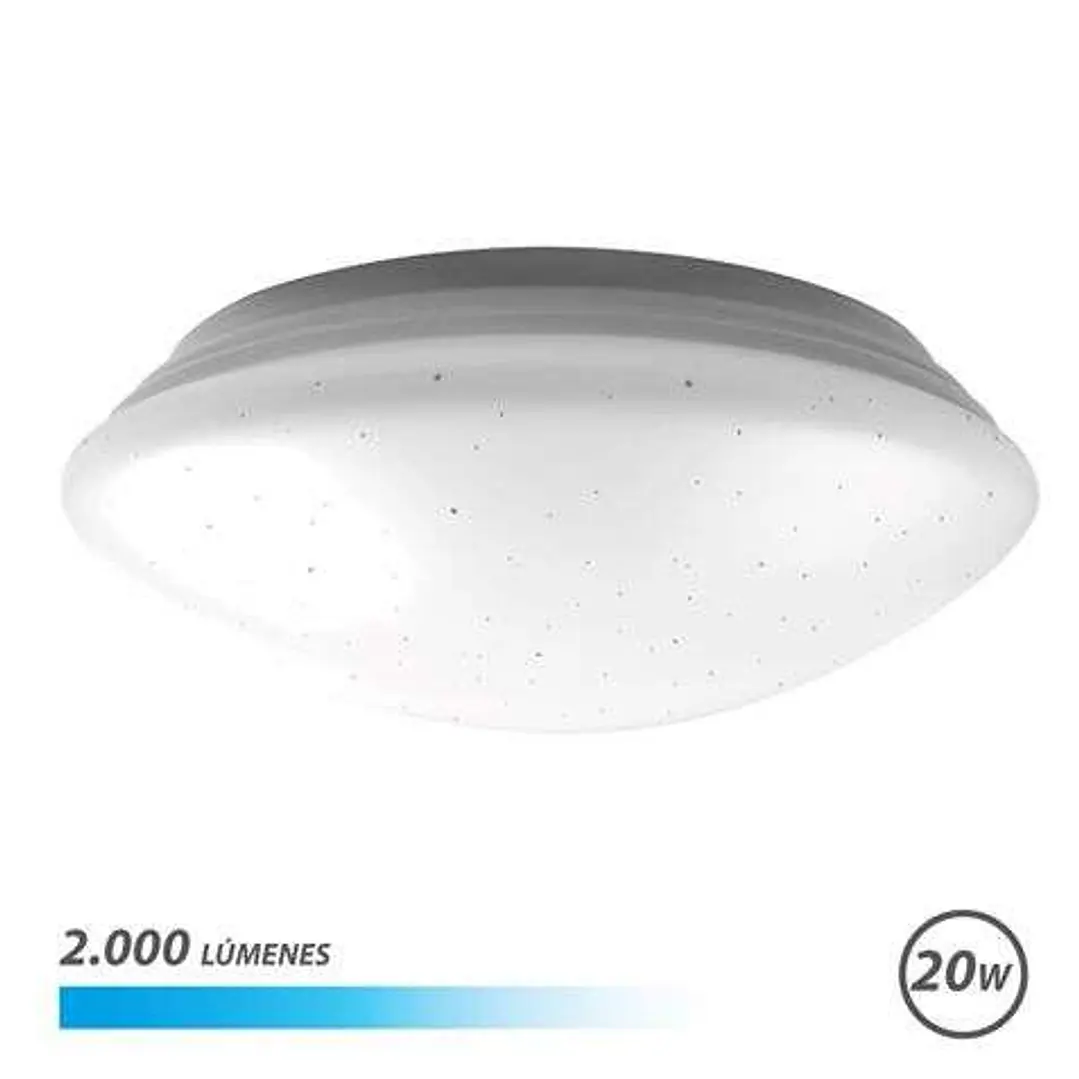 Elbat Serie Saturno Aplique Redondo de Techo LED 20W 2000lm - 6500K Luz Fria - Diametro 28cm 1