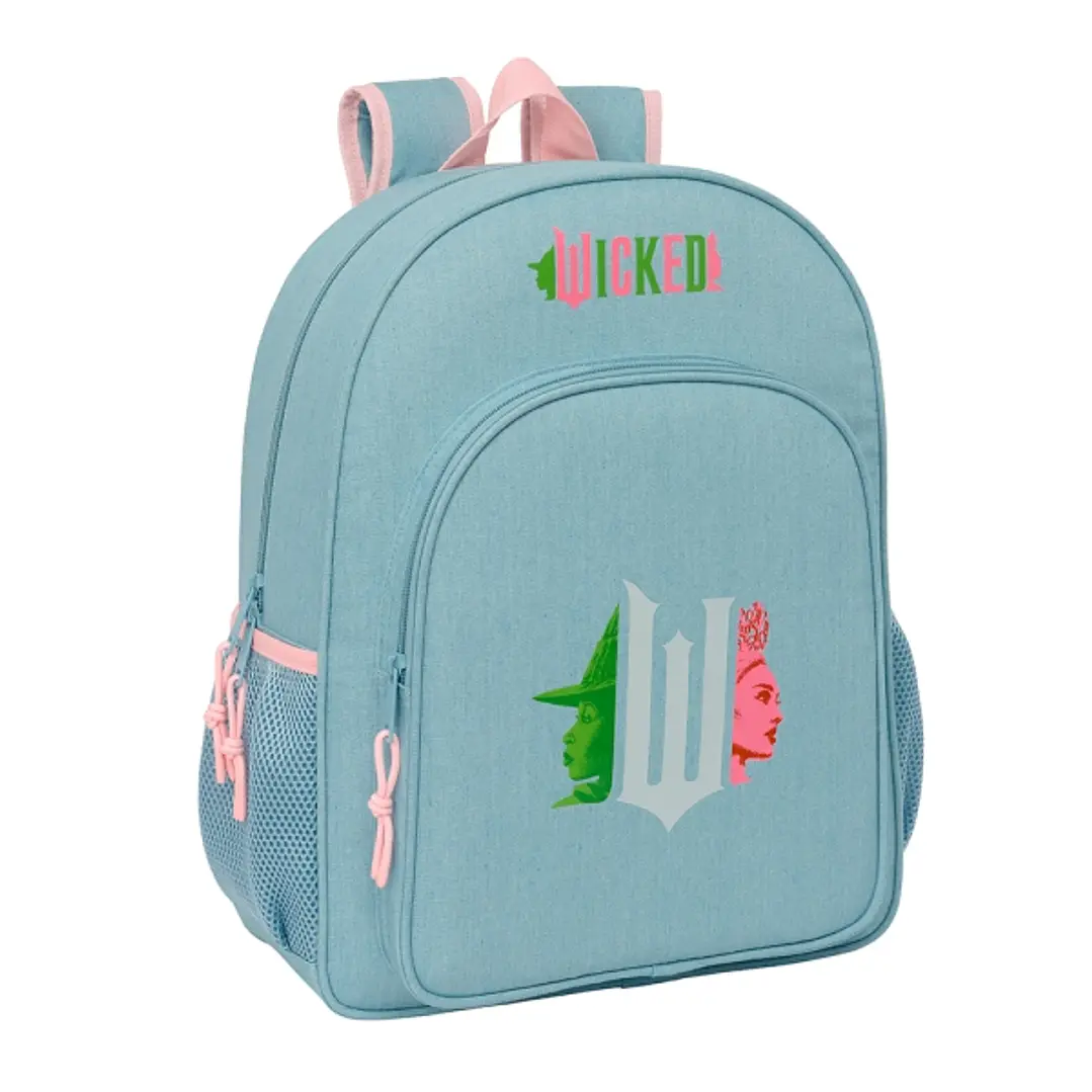 Safta Wicked Mochila Adaptable a Carro - Portabotellas - Tirador Doble - Hombreras Ergonomicas Acolchadas - Bolsillo Frontal - Asa de Mano Superior -  1