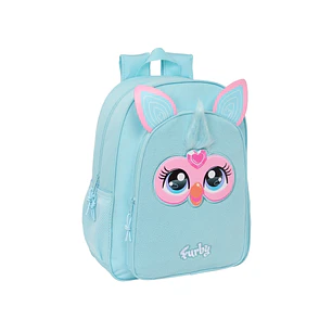 Safta Furby Mochila Infantil - Adaptable a Carro - Asa de Mano - Bolsillos Laterales - 33x42x14cm - Color Azul