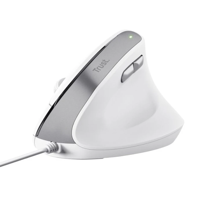Trust Ergo Bayo Teclado - DPI Ajustable 800-2400ppp - 6 Botones - Cable 150cm -Color Blanco 1