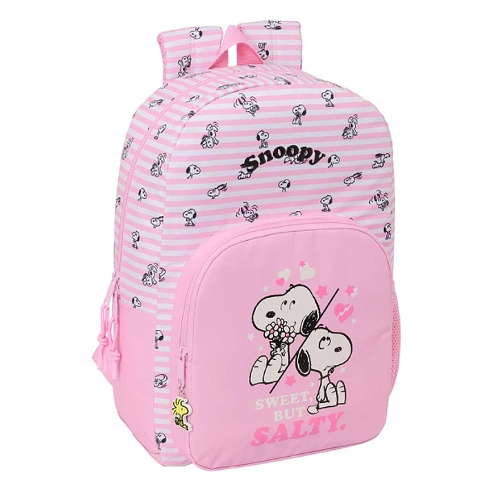 Safta Snoopy Mochila - 19L - Adaptable a Carro - Bolsillo Frontal - Espalda Acolchada - Cremallera con Doble Tirador - Asa de Mano - Hombreras Ergonom 1