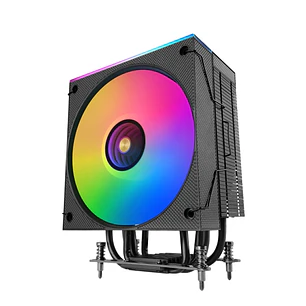 Mars Gaming MCPU-LCD Disipador CPU - Potencia TDP hasta 300W - 6 Tubos HCT - Ventilador PWM FDB de 120mm - Pantalla LCD - Cable Reductor de Ruido - Il