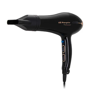 Orbegozo SE 2206 Secador de Pelo Profesional - Potente Motor AC - 3 Niveles de Temperatura - Diseño Ergonomico y Elegante - Pulsador de Aire Frio - Co
