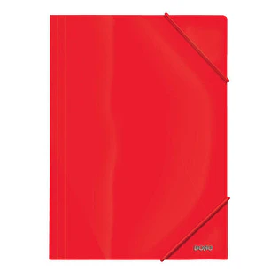 Dohe Carpeta de Gomas con Tres Solapas - 600 Micras - Fabricada en Polipropileno Opaco Cristal - Cierre de Gomas Redondas