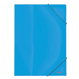 Dohe Carpeta de Gomas con Tres Solapas - 600 Micras - Fabricada en Polipropileno Opaco Cristal - Cierre de Gomas Redondas