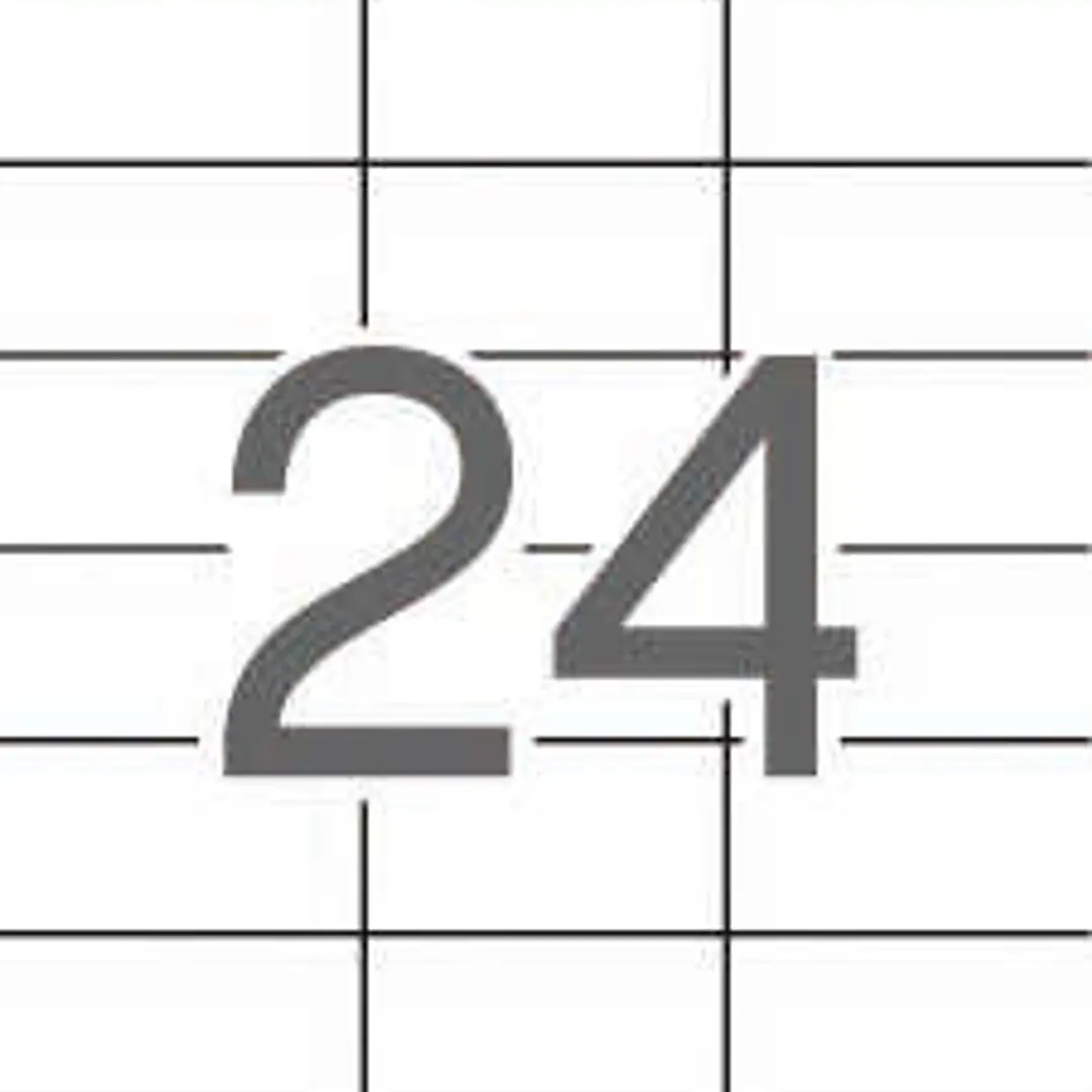 Apli Etiquetas Translucidas Resistentes Intemperie 70.0 x 37.0mm 20 Hojas 1