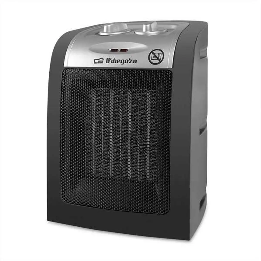 Orbegozo CR 5017 Calefactor Ceramico Compacto - Potencia Ajustable - Proteccion contra Sobrecalentamiento - Funcion Ventilador - Diseño Moderno - Efic 1