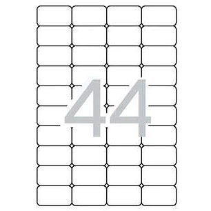 Apli Etiquetas Translucidas Resistentes Intemperie 48.5 x 25.4mm 20 Hojas