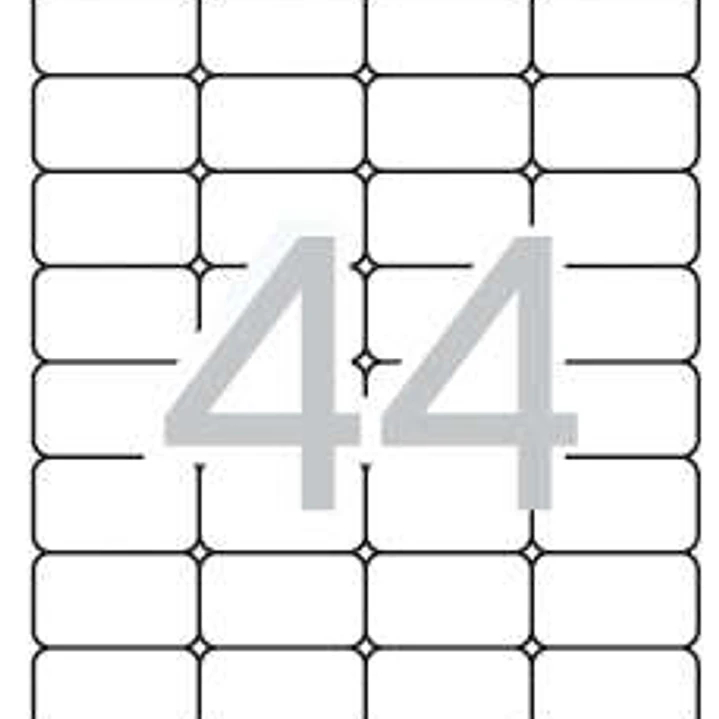 Apli Etiquetas Translucidas Resistentes Intemperie 48.5 x 25.4mm 20 Hojas 1