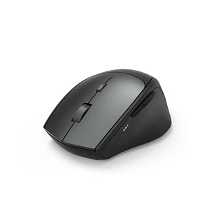 Hama Raton Optico Inalambrico para Diestros 2400dpi - 6 Botones - Rango 10m - Silencioso - USB-A RF 2.4GHz - 7x4.2x10.3cm - Color Negro y Gris