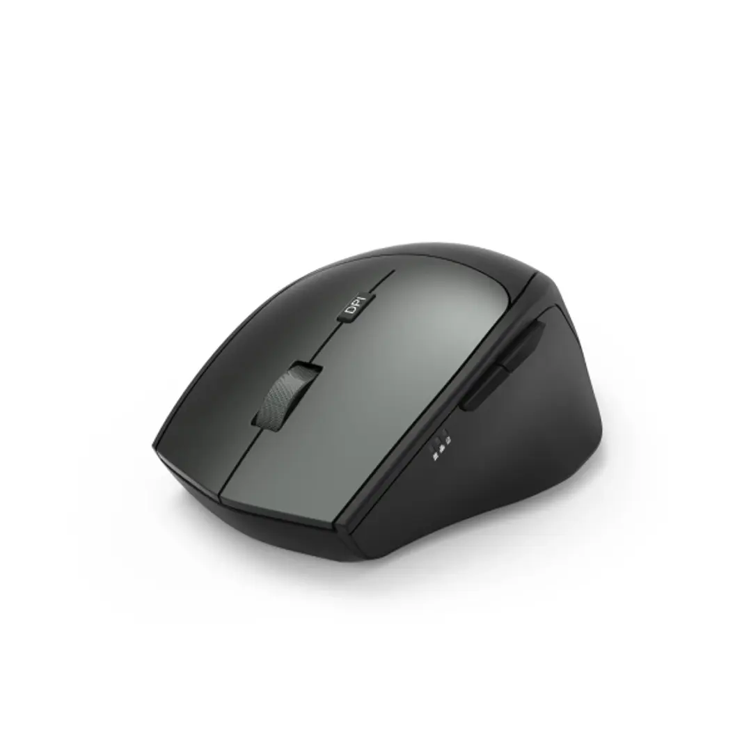 Hama Raton Optico Inalambrico para Diestros 2400dpi - 6 Botones - Rango 10m - Silencioso - USB-A RF 2.4GHz - 7x4.2x10.3cm - Color Negro y Gris 1