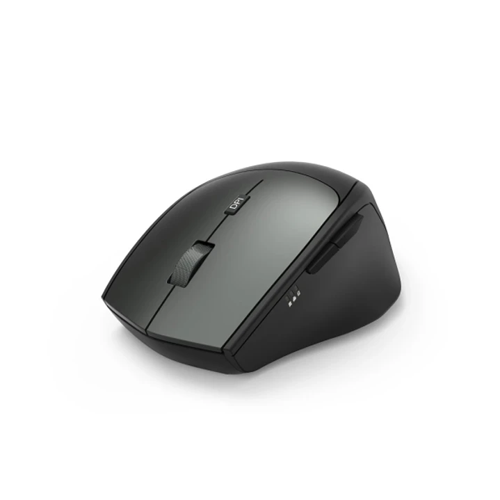 Hama Raton Optico Inalambrico para Diestros 2400dpi - 6 Botones - Rango 10m - Silencioso - USB-A RF 2.4GHz - 7x4.2x10.3cm - Color Negro y Gris 1