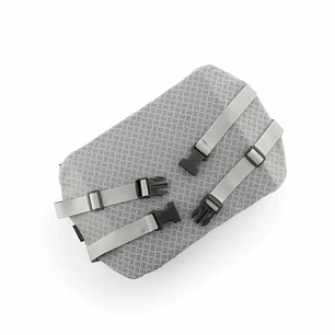 Innovagoods Glushion Cojin Lumbar de Gel - Funda Extraible - Antideslizante en 1 Cara - Panal de Abeja - Cintas de Sujecion - 38x23.5x5cm - Color Azul