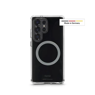Hama Extreme Protect Funda para Samsung S25 Ultra - Magnetico - Antideslizante - Policarbonato - Proteccion D3O - Bordes Elevados - Color Transparente