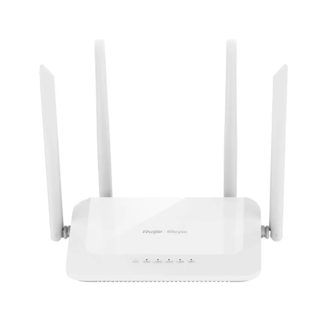 Ruijie RG-EW1200 Router de Doble Banda - 4 Puertos - Velocidad Inalambrica hasta 1.2Gbps - WiFi 5 - Soporte Mesh - CPU de Doble Nucleo - Gestion con A 1