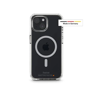 Hama Extreme Protect Funda para iPhone 15 - Antideslizante - Magnetico - Policarbonato - Proteccion D3O - Bordes Elevados - Color Transparente