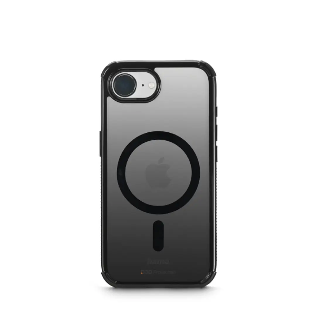 Hama Extreme Protect Funda para iPhone 16E - Magnetico - Antideslizante - Policarbonato - Proteccion D3O - Bordes Elevados - Color Negro 1