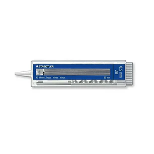 Staedtler Mars Micro Carbon 255 Tubo con 40 Minas Finas de Grafito - Mina 2B - 0.5mm - Alta Resistencia a la Rotura
