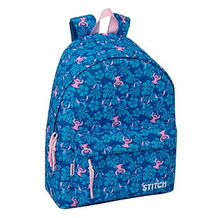 Safta Stitch Lio Mochila - Bolsillo Frontal - Espalda Acolchada - Hombreras Ergonomicas - Cremallera con Doble Tirador - Asa de Mano - 33x42x15cm - Co