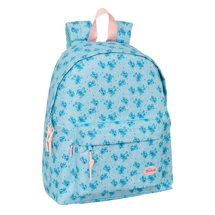 Safta Stitch Ohana Mochila - Bolsillo Frontal - Hombreras Acolchadas - Espalda Acolchada - Doble Tirador en Cremallera - Asa de Mano Superior - 20.80L 1