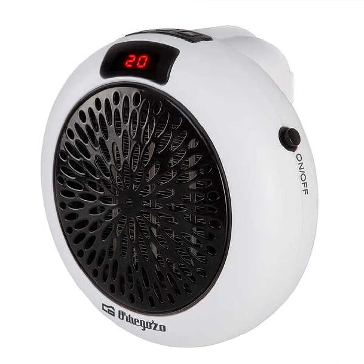 Orbegozo CR 4000 Mini Calefactor Ceramico de Enchufe - Potente y Programable - Ideal para Espacios Pequeños - Display LED y Termostato Ajustable - sin 1