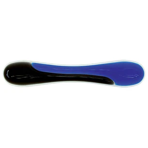 Kensington Reposamuñecas de Gel Duo - Almohadilla de Gel - Canal de Ventilacion - Combinacion de Colores en Dos Tonos - Acabado Suave - Color Azul/Neg