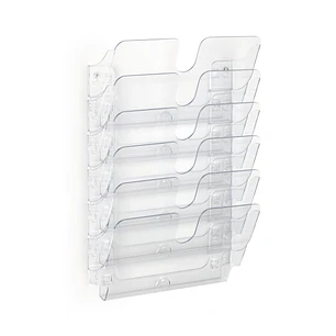 Durable Flexiplus 6 Dispensador para Folletos A4 Horizontal - Transparente