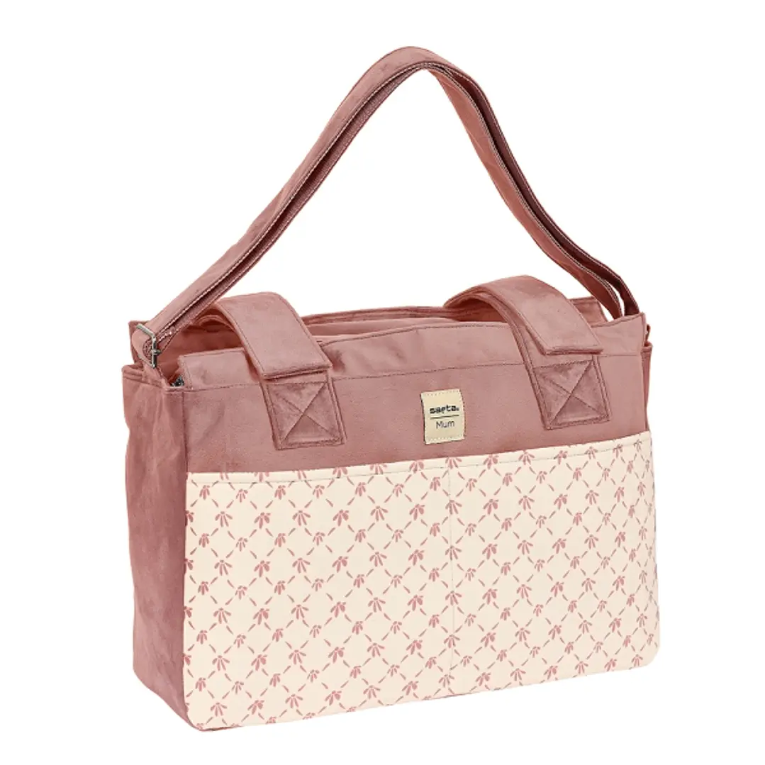 Safta Marsala Bolso de 17.94L - Adaptable al Carrito - Bolsillos Frontales - Compartimento con Cremallera - Organizador Interior - Bandolera Ajustable 1