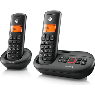 Motorola E212 Telefono Inalambrico Dect + 1 Supletorio - Contestador Automatico - Manos Libres