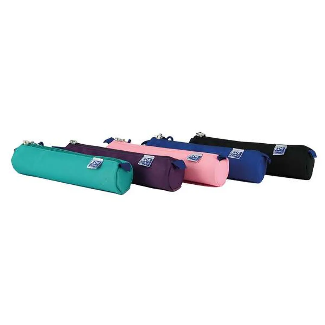 Oxford Kangoo Teens Estuche Redondo Pequeño - Goma Elastica para unirlo al Cuaderno - Colores Surtidos 1