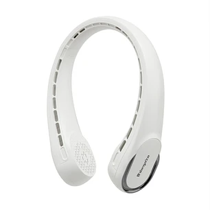Orbegozo NF 4500 Ventilador de Cuello Refrescante - Motor DC - 3 Velocidades - Salida de Aire 360 - Silencioso - Bateria de 3600mAH - Color Blanco