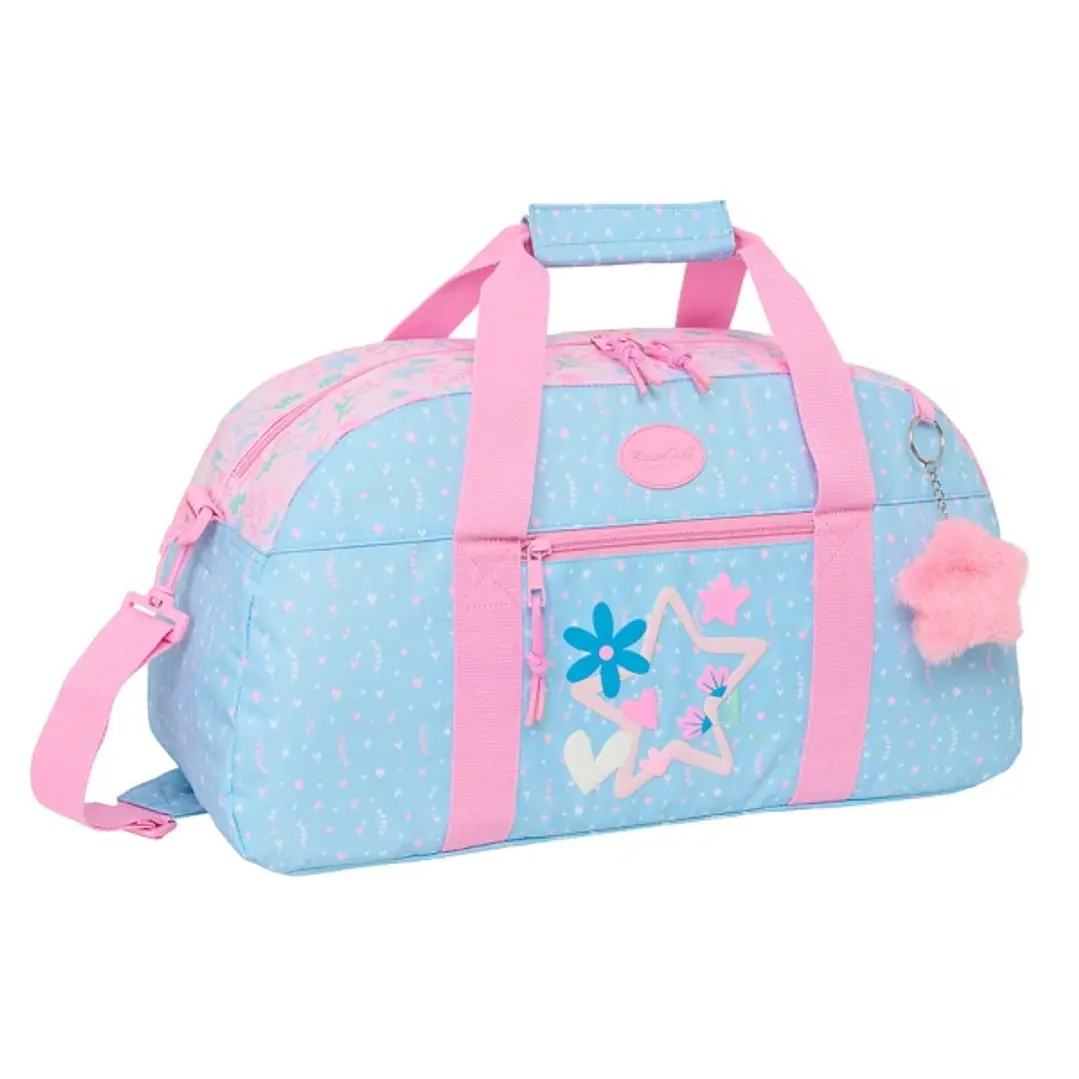 Safta Blackfit8 Smile Bolsa de Deporte - Bolsillo Frontal - Bandolera Ajustable - Asa Forrada - Tirador Doble - Tacos Protectores en Base - Fondo Extr 1