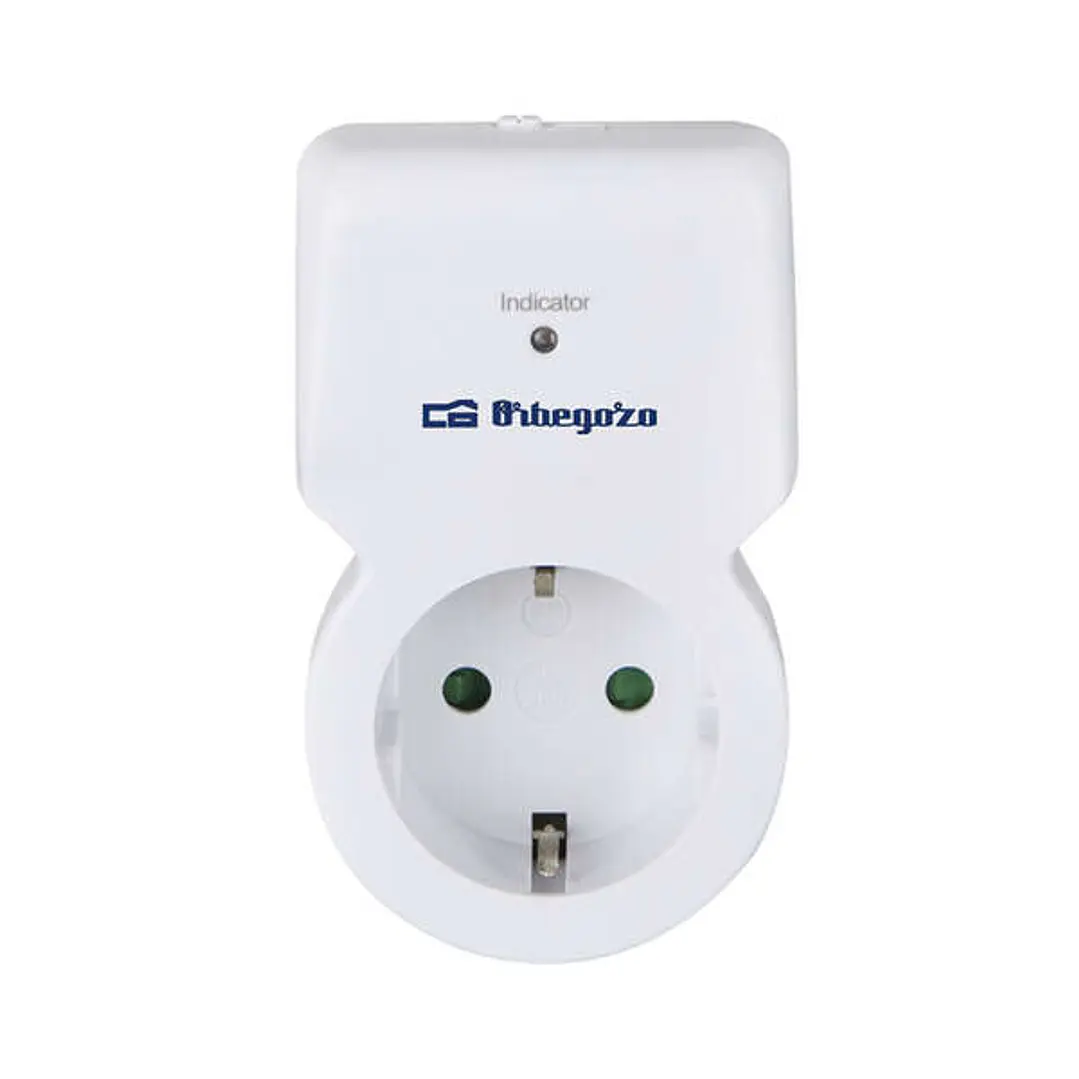 Orbegozo Pg 30 Enchufe Inalambrico con Mando a Distancia - Controla tus Dispositivos a Distancia - 4 Frecuencias Posibles - Alcance Maximo 30 Metros - 1