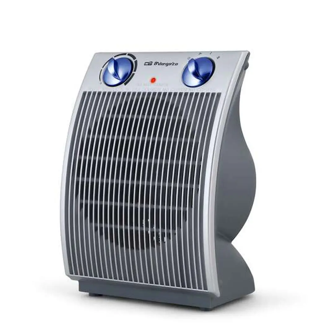 Orbegozo FH 6031 Calefactor Compacto - Calor Instantaneo y Termostato Regulable - Ideal para un Hogar Calido y Confortable - Selector Rotativo de 3 Po 1