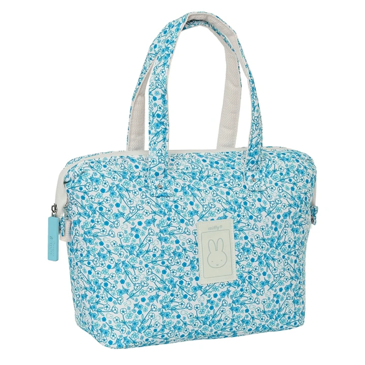Safta Miffy Mum Garden Bolso de 8.26L - Compartimento con Cremallera - Bolsillo Frontal - Interior Forrado - Asas de Mano - 270x125x245mm - Color Azul 1