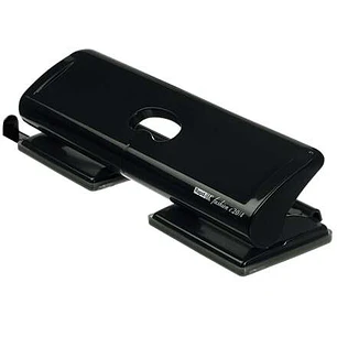 Rapid FC20/4 Taladro Perforador - Hasta 20 Hojas - 4 Orificios - Punzones 5.5mm - Color Negro
