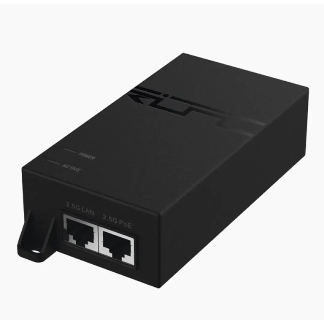 Ruijie RG-POE-50-60W-MG Inyector PoE - 1 Puerto - 60W - Voltaje de Salida 50V - Velocidad hasta 2.5Gbps - Color Negro 1