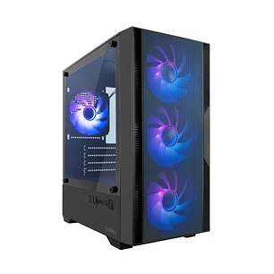Coolbox GM220 MPFusion Caja Torre Micro ATX - Lateral Cristal Templado - Tamaño HDD 2.5