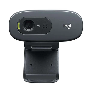Logitech C270 Webcam HD 720p - 3Mpx - USB 2.0 - Microfono Integrado - Angulo de Vision 60º - Enfoque Fijo - Cable de 1.50 - Color Negro