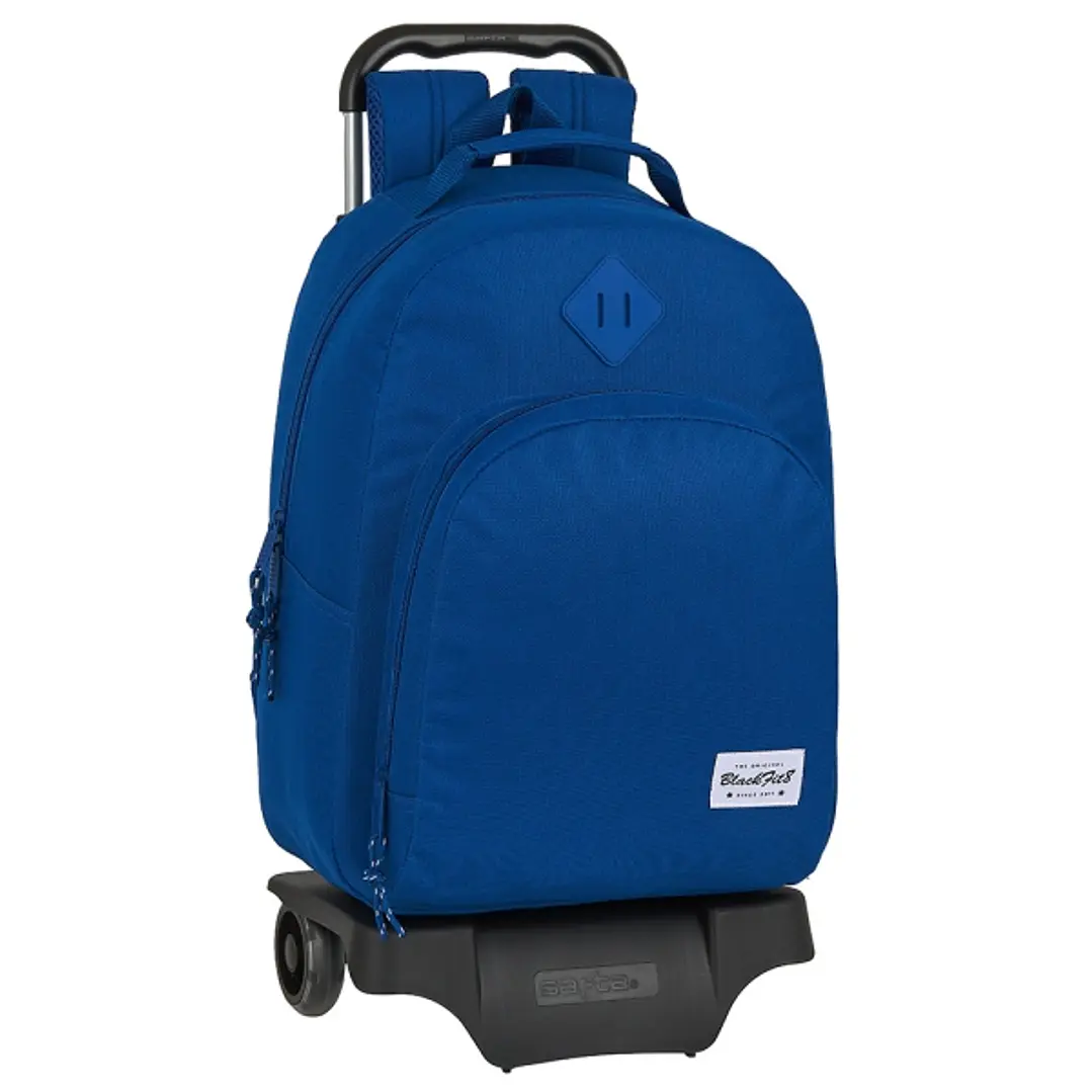Safta Blackfit8 Oxford Mochila con Carro - Bolsillo Frontal - Tirador Doble - Hombreras Ergonomicas - Asa Forrada - Mochila Extraible - Ruedas de Goma 1