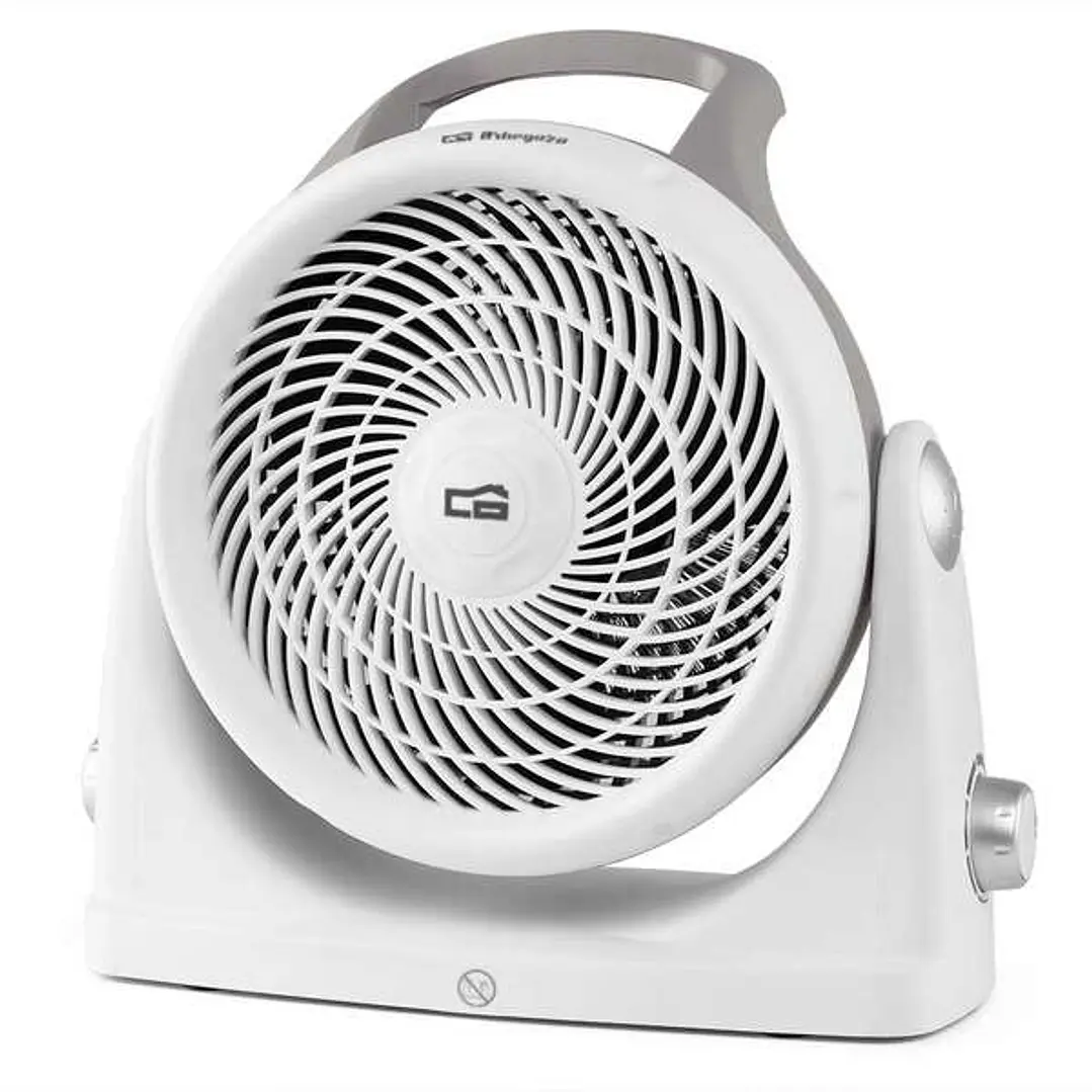 Orbegozo FH 6065 Calefactor Compacto Calor y Ventilacion en un Solo Producto - Potencia 2000W - Selector de 3 Posiciones - Termostato Regulable - Func 1